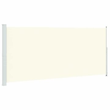 Vidaxl Zložljiva stranska tenda za teraso 220x514 cm krem