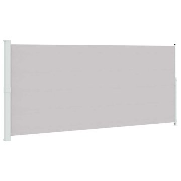 Vidaxl Zložljiva stranska tenda za teraso 220x514 cm siva