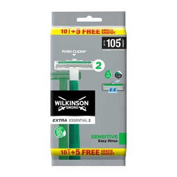 Wilkinson Sword Extra Essential brivnik za enkratno uporabo 10 + 5 kosov