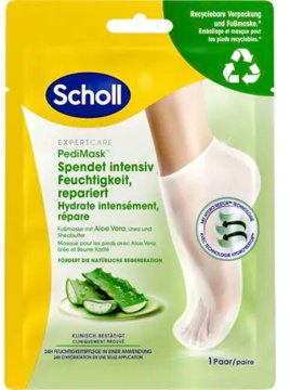 Scholl Vlažilna maska za noge z aloe vero PediMask (maska za noge) 1 par