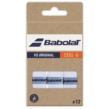 Babolat VS Original X12 overgrip wrap tl. 0,43 mm bela, pakiranje po 12 kosov