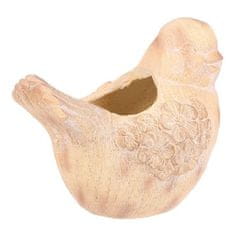 Autronic Embalaža za rože Bird - for flowers, magnesium, flower pattern, wood imitation (SM508)