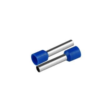 slomart PLASTROL izolirana tulka 1x6mm², dolžina 26mm, modra, 50 kosov