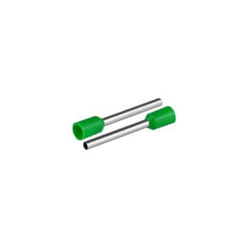 slomart PLASTROL Konektor tulejke za žico 1,5mm², 24,4mm, Zelena, 20 kosov