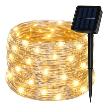 slomart GARDLOV Girlanda solarna LED 15m 150 luči IP44 - zunanja
