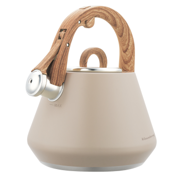 slomart Klausberg KB-7950 - Jekleni čajnik z piščalko 2,5 L, bež, indukcija