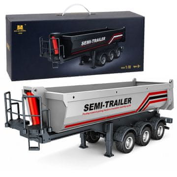 slomart Huina 1509 - Rc kovinska prikolica kiper 1:18 (za Scania 1501)