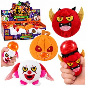 slomart LEAN TOYS Halloweenski Plišasti Gnjecavec z Bleščicami (8cm)