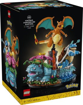 Pokémon LEGO Pokemon 72153 Venusaur, Charizard in Blastoise