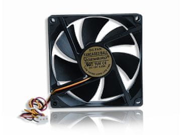 slomart Gembird ventilator 90x90x25mm, 3-pin, BALL ležaj, ohišje/napajalnik