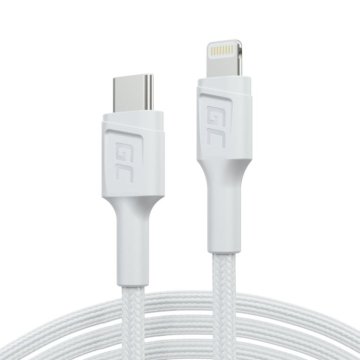 slomart Green Cell PowerStream USB-C na Lightning kabel, 1m MFI, PD - bel