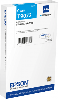 Epson Epsonovo črnilo serije WF-6xxx cyan XXL - 69ml