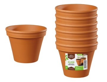 Cvetlični lonček KLASIK NATUR keramični d6/7x6cm 6ks