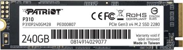 SSD disk P310 240 GB, M.2 2280, PCIe 3.0 x4, NVMe