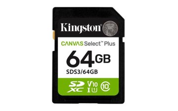 KINGSTON Canvas Select Plus Gen3 64GB SDXC / C10 / UHS-I U1 V10 / do 100 MB/s