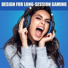 LifeSmart stereo igralne slušalke za PS4, PC, Xbox One in krmilnik PS5 slušalke polne velikosti (prekrivajo celotno uho) z mikrofonom, odpravljanjem šumov, LED-osvetlitvijo in prostorskim zvokom 7.1.