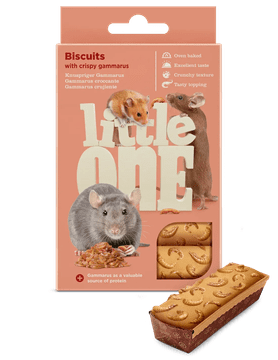 LITTLE ONE biskvit za glodalce, gamarus rakci, 8 x 35 g