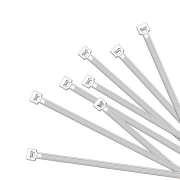 Northix Kabelske vezice 350x4,5mm 50 kosov bele