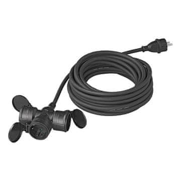 Northix Vtičnica Schuko 3-kraka 10M 3x1,5mm²