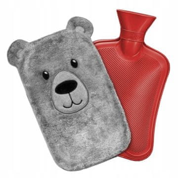 ER4 Velika gumijasta termofor v prevleki za vodo – plišasti medvedek 2000 ml