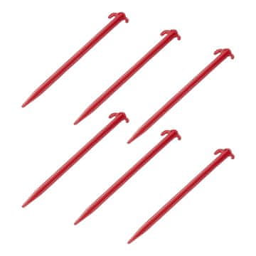 Northix Klini za šotor 30cm plastični 6 kosov v polietilenski vrečki
