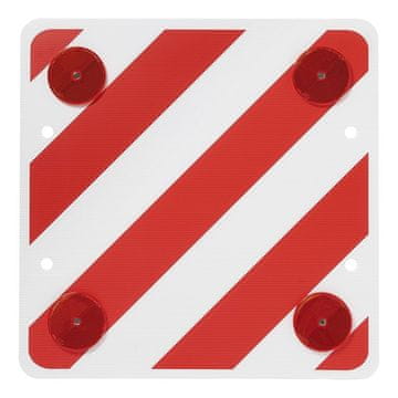 Northix Zadnji opozorilni znak plastični 50x50cm z odsevniki