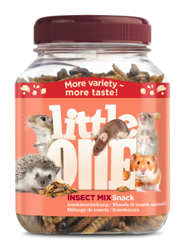 LITTLE ONE Insect Mix mešanica žuželk in bub priboljšek za glodalce, 6 x 75g