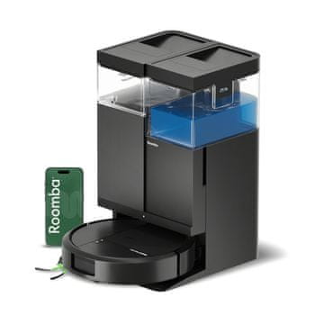 iRobot Roomba® Plus 516 Combo robot + AutoWash™ postaja, črn (N284040)
