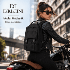 Dollcini Nahrbtnik za prenosnik iz najlona črna