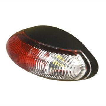 Northix Obrisna svetilka 10 30V rdeča bela 60x34mm LED
