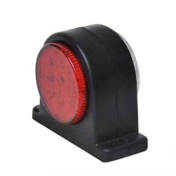 Northix Označevalna svetilka rdeča bela 68x62mm 8LED