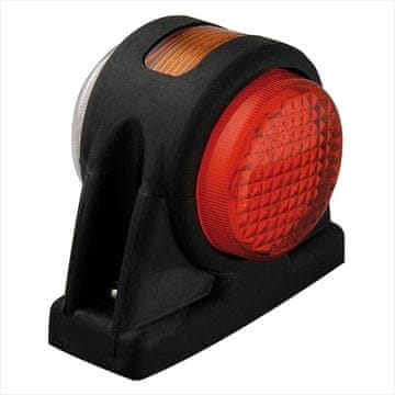 Northix Obrisna svetilka 12 24V rdeča bela jantarna 101x82mm LED