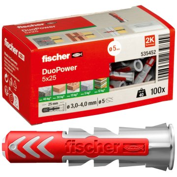 sarcia.eu Fischer Univerzalni vložki DuoPower 5x25mm x1