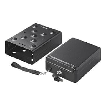 Northix Jeklen sef z držalom 225x165x85mm
