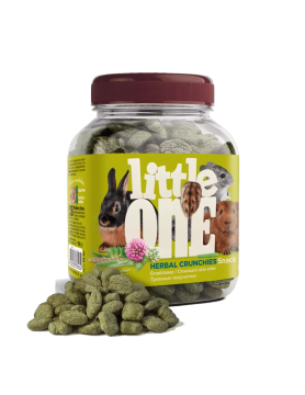 LITTLE ONE zeliščni hrustljavčki priboljšek za glodalce, 6 x 100g