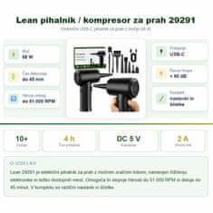 Lean-toys Lean pihalnik / kompresor za prah 29291