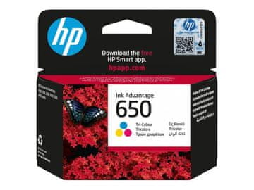 HP 650 originalna trobarvna kartuša Ink Advantage