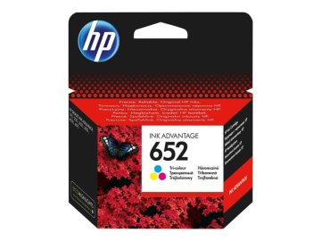 HP 652 kartuša s črnilom, trikolorna