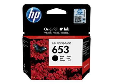 HP 653 originalna črna kartuša Ink Advantage