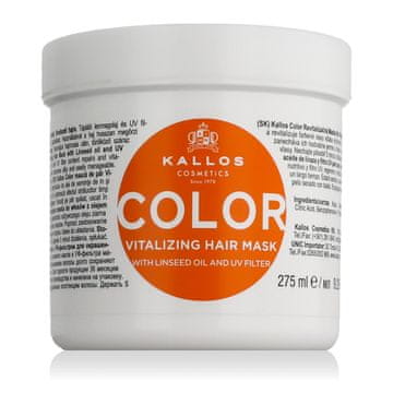 Kallos Color maska z lanenim oljem in uv-filtrom za barvane lase