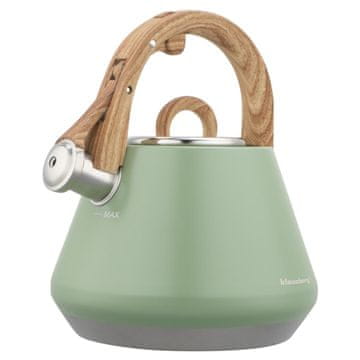 slomart Klausberg KB-9062 kuhinjski lonec z piščalko, 2,5L, moder, indukcijski