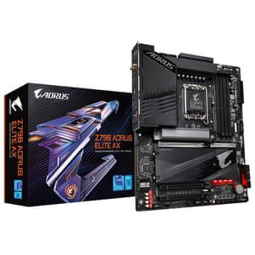 slomart Gigabyte Z790 AORUS ELITE AX matična ploča, S1700, 4xDDR5, USB/DP, ATX