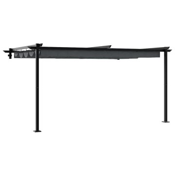 Vidaxl Paviljon 400 x 300 x 200 cm Antracit Poliester