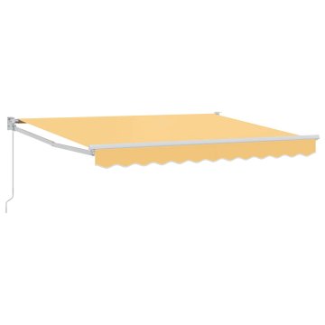 Vidaxl Ročna tenda 3,5 x 2,5 m Peščena 100% poliester