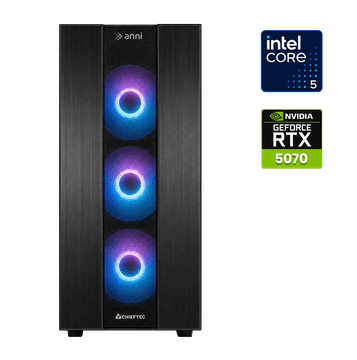 Anni Gamer Extreme Lite računalnik, Intel Core i5-14400F, 16GB, SSD1TB, RTX 5070, FreeDOS
