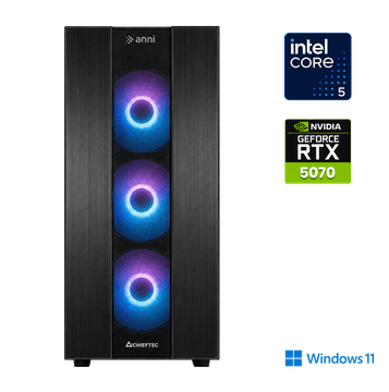 Anni Gamer Extreme Lite računalnik, Intel Core i5-14400F, 16GB, SSD1TB, RTX 5070, W11H