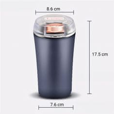 Retoo Električni mlinček za mletje kave, orehov in začimb 3 v 1, močan 300 W, barva granat