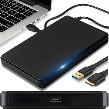 Retoo 2,5-palčno ohišje za trdi disk, žepek za SSD/HDD SATA, etui, adapter, kabel USB 3.0
