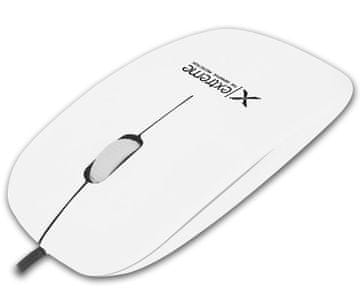 Northix Extreme Usb-C žična 3D optična miška Lacerta bela