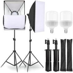 Retoo Fotografske luči, stojalo, softbox 50 × 70 cm - - druge žarnice